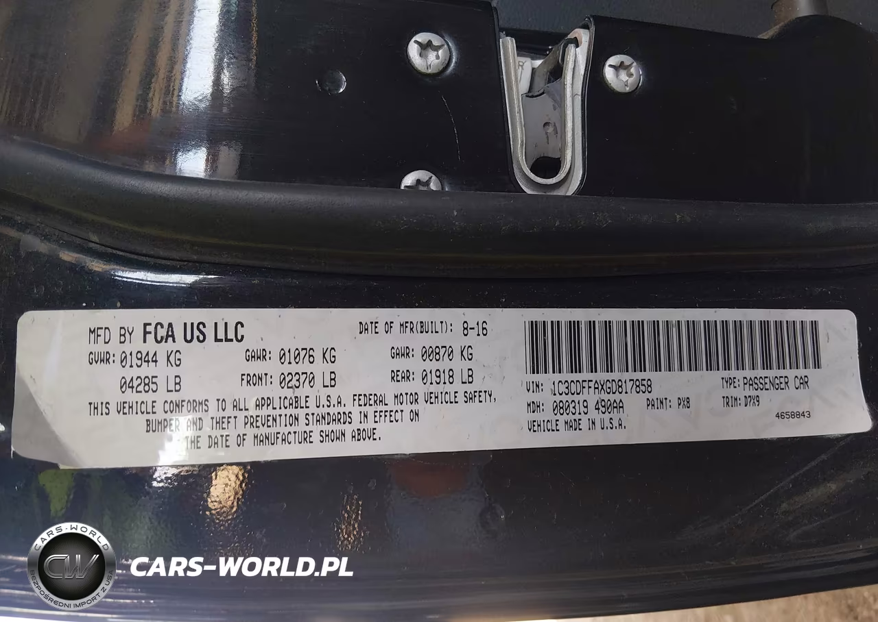 2016 Dodge Dart Sxt Sport VIN:1C3CDFFAXGD817858 - 9