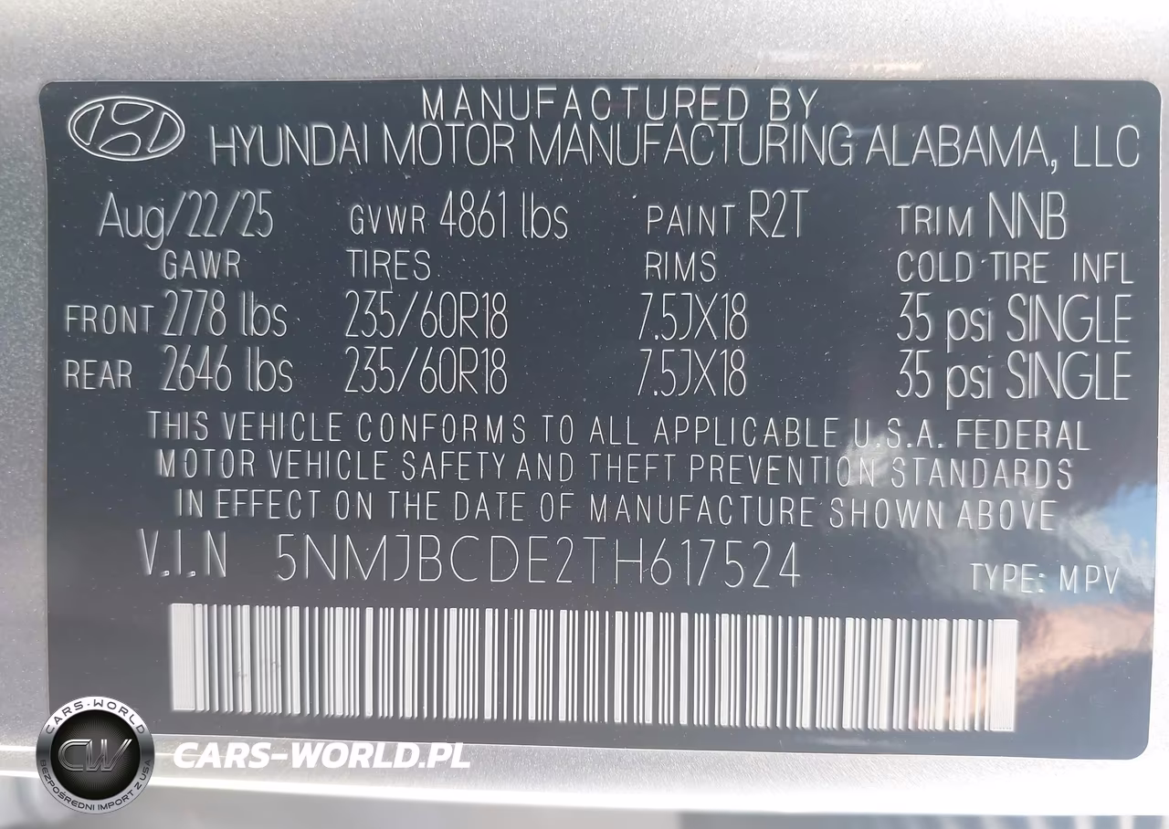 2026 Hyundai Tucson Sel VIN:5NMJBCDE2TH617524 - 9