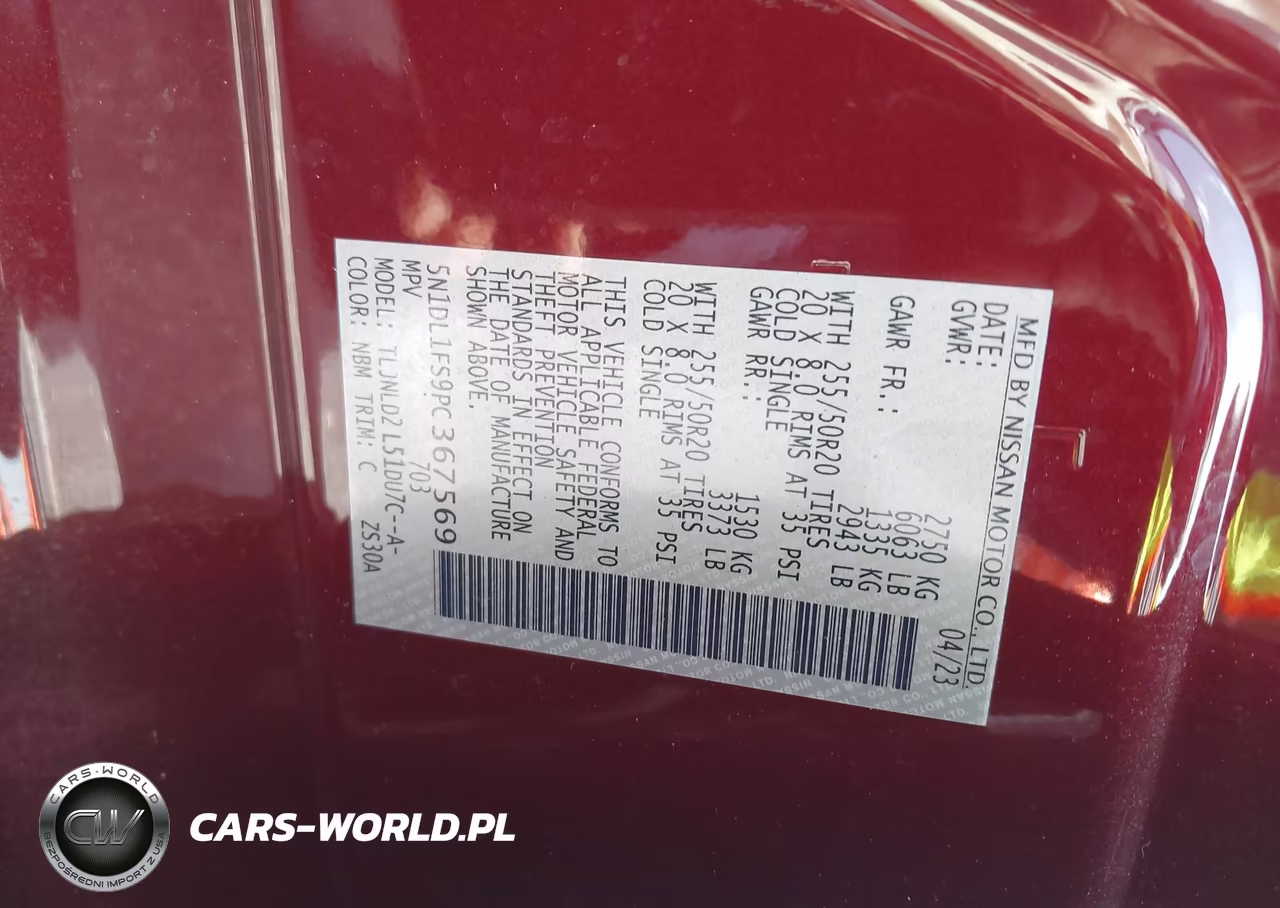 2023 Infiniti Qx60 Luxe Awd VIN:5N1DL1FS9PC367569 - 9