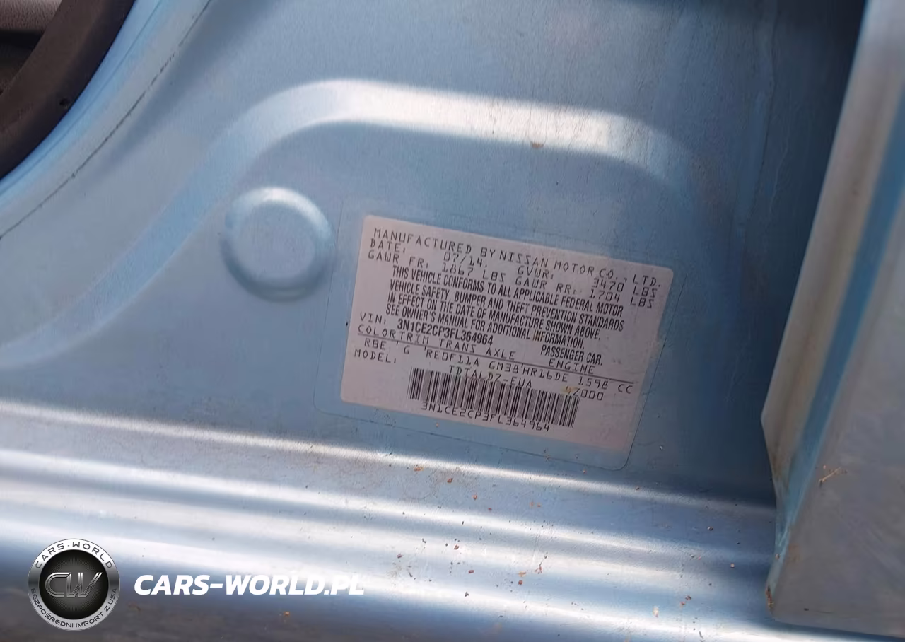 2015 Nissan Versa Note S (Sr)-S Plus-Sl-Sr-Sv VIN:3N1CE2CP3FL364964 - 9