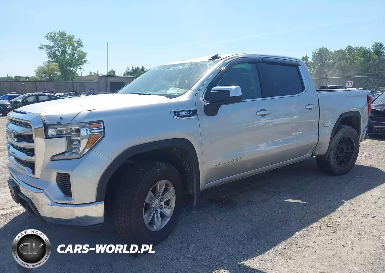2021 GMC Sierra 1500 4Wd Short Box Sle VIN:1GTU9BET7MZ236782 - 2