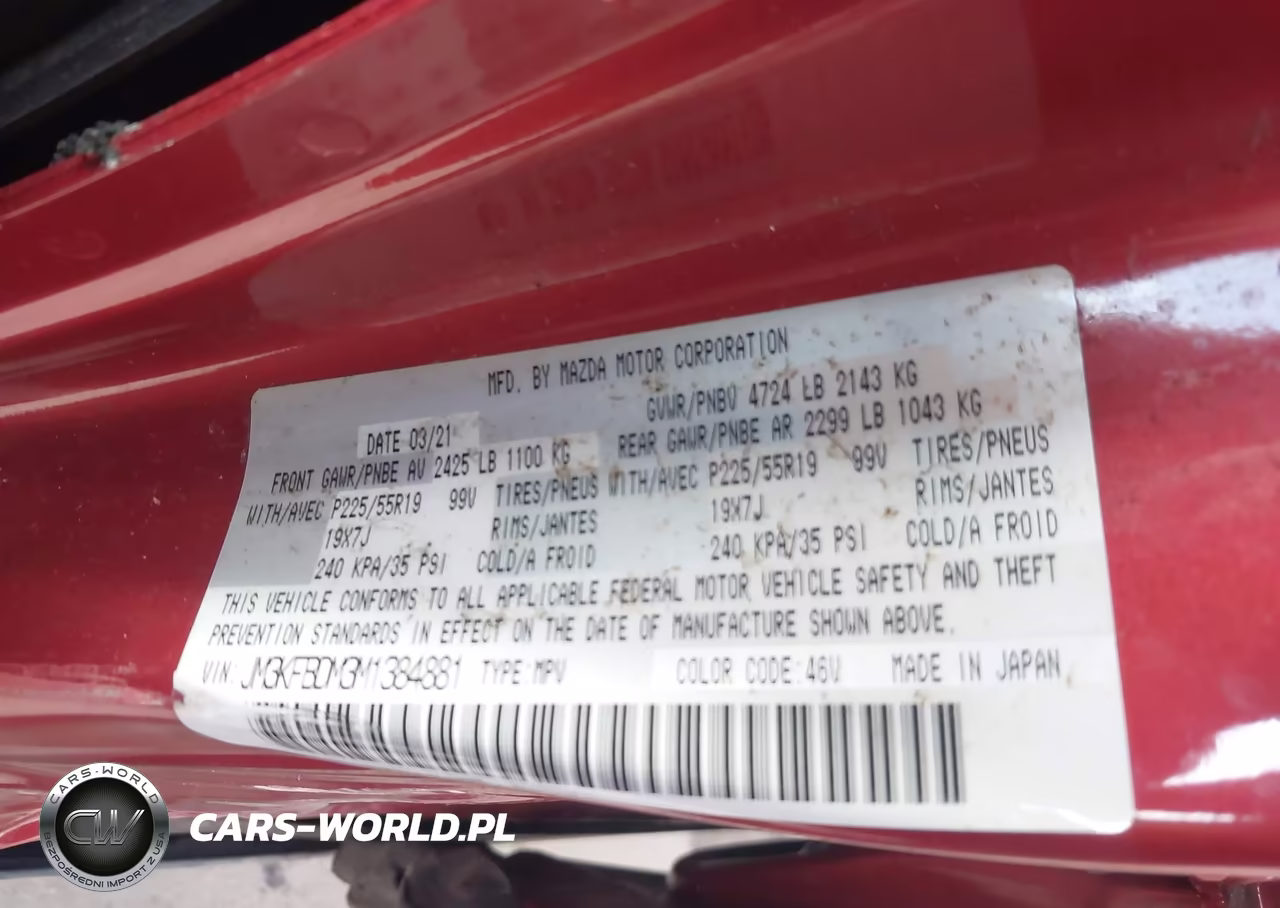 2021 Mazda Cx-5 Grand Touring VIN:JM3KFBDM3M1384881 - 9