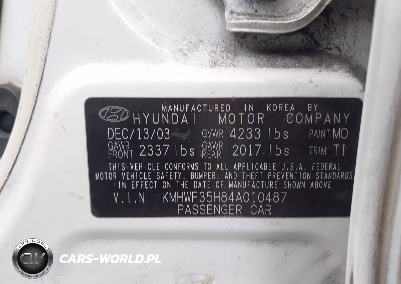 2004 Hyundai Sonata Gls-Lx VIN:KMHWF35H84A010487 - 9