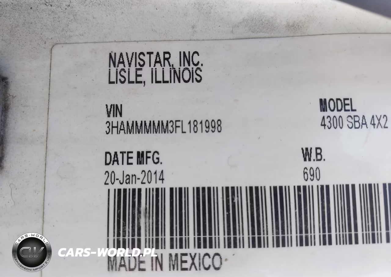 2015 International 4000 4300 VIN:3HAMMMMM3FL181998 - 8