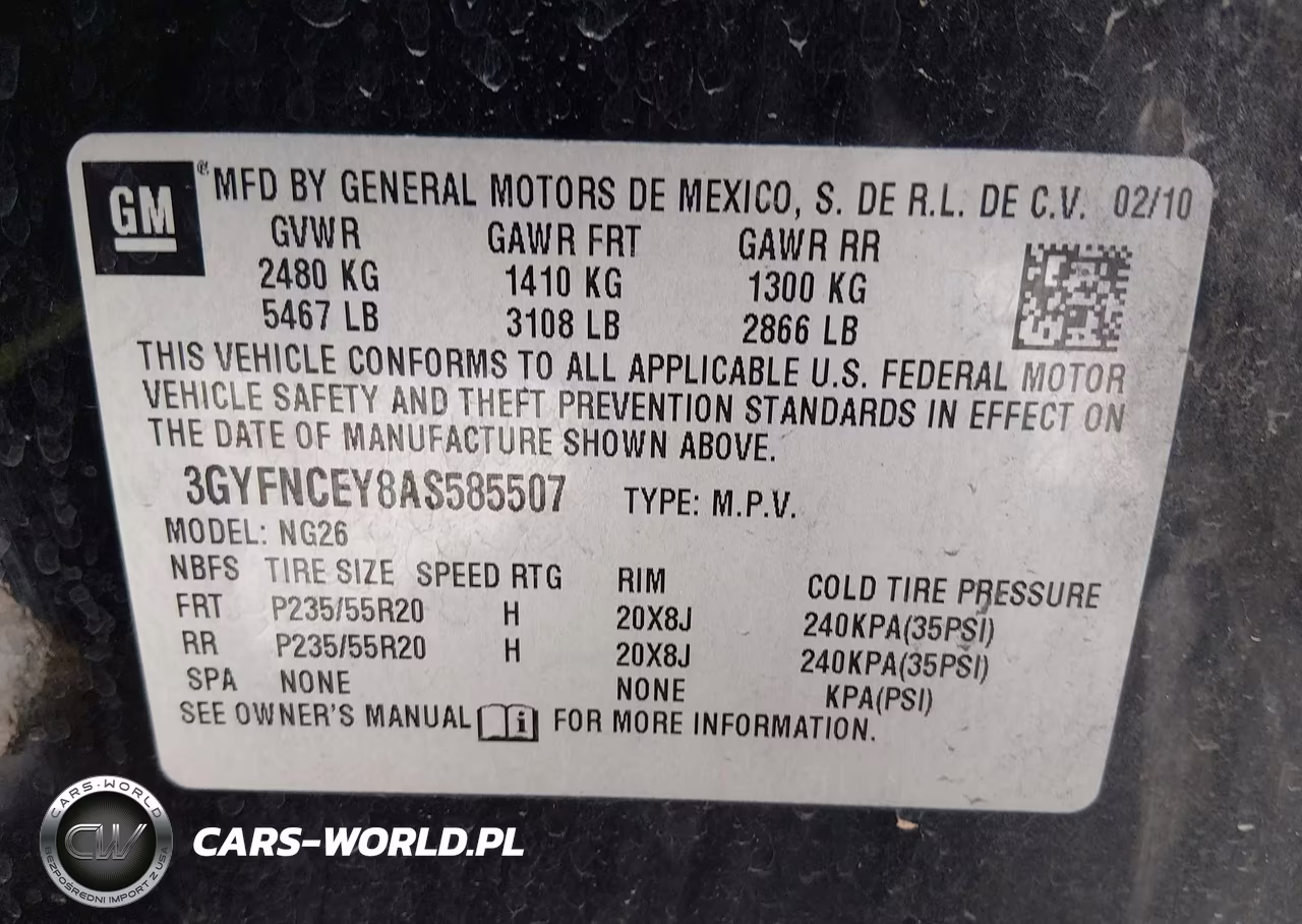 2010 Cadillac Srx Premium Collection VIN:3GYFNCEY8AS585507 - 9