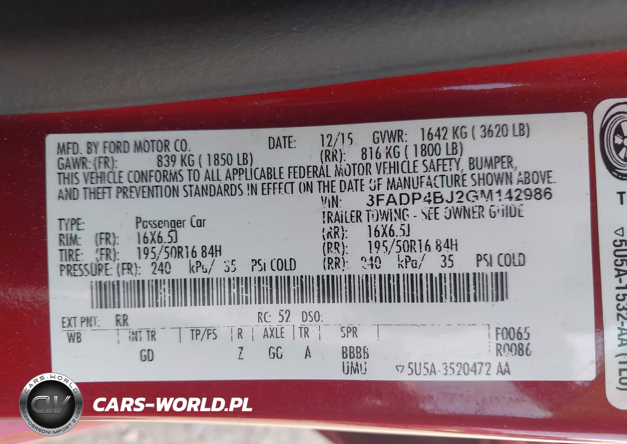 2016 Ford Fiesta Se VIN:3FADP4BJ2GM142986 - 9