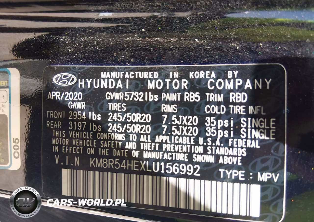 2020 Hyundai Palisade Limited VIN:KM8R54HEXLU156992 - 9