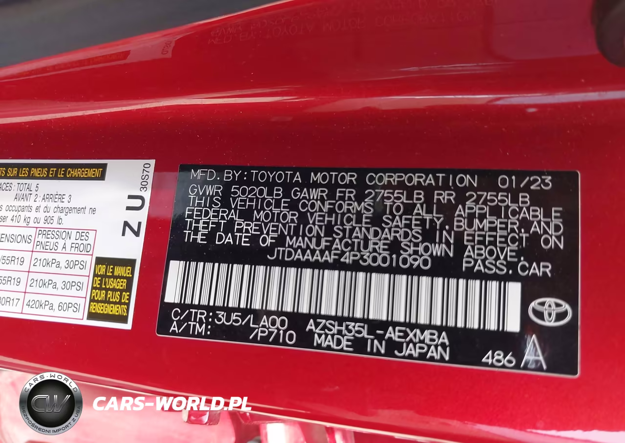 2023 Toyota Crown Limited VIN:JTDAAAAF4P3001090 - 9