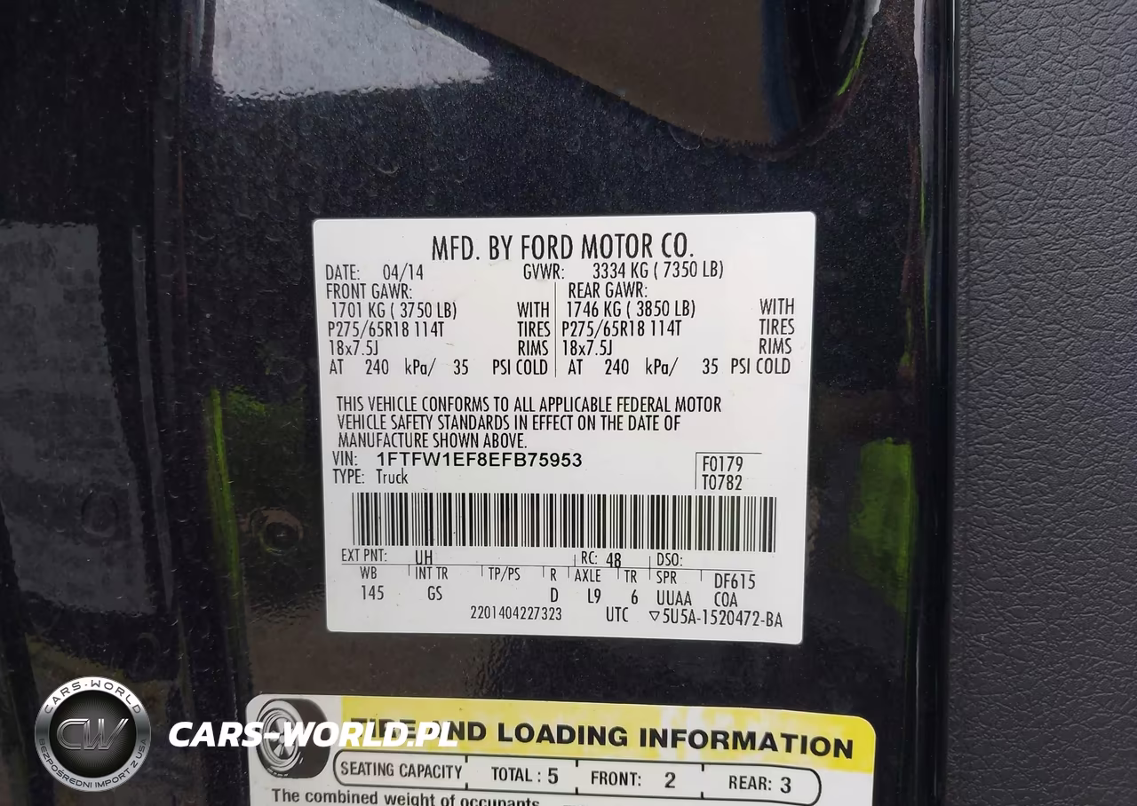 2014 Ford F-150 Xlt VIN:1FTFW1EF8EFB75953 - 9