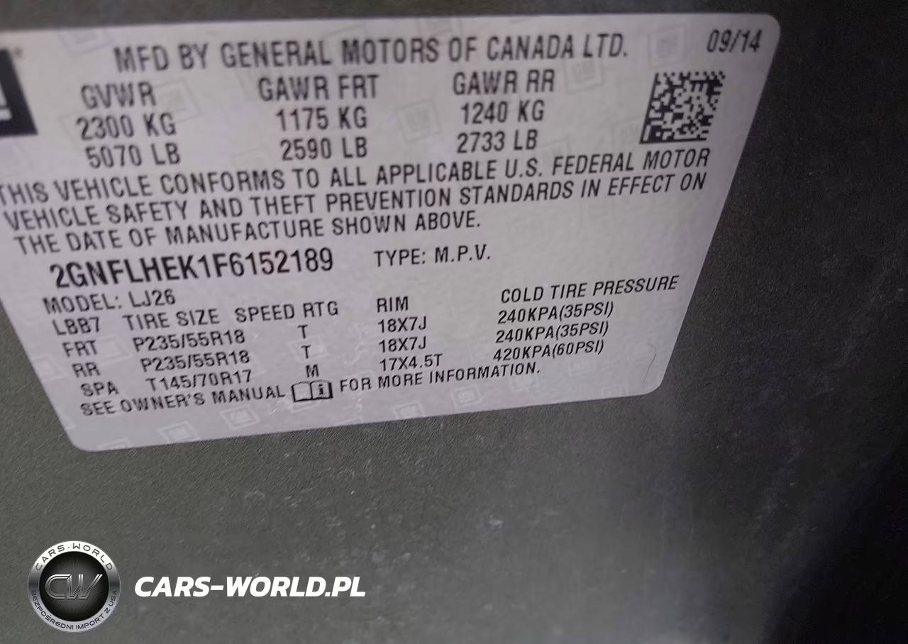 2015 Chevrolet Equinox Ltz VIN:2GNFLHEK1F6152189 - 9