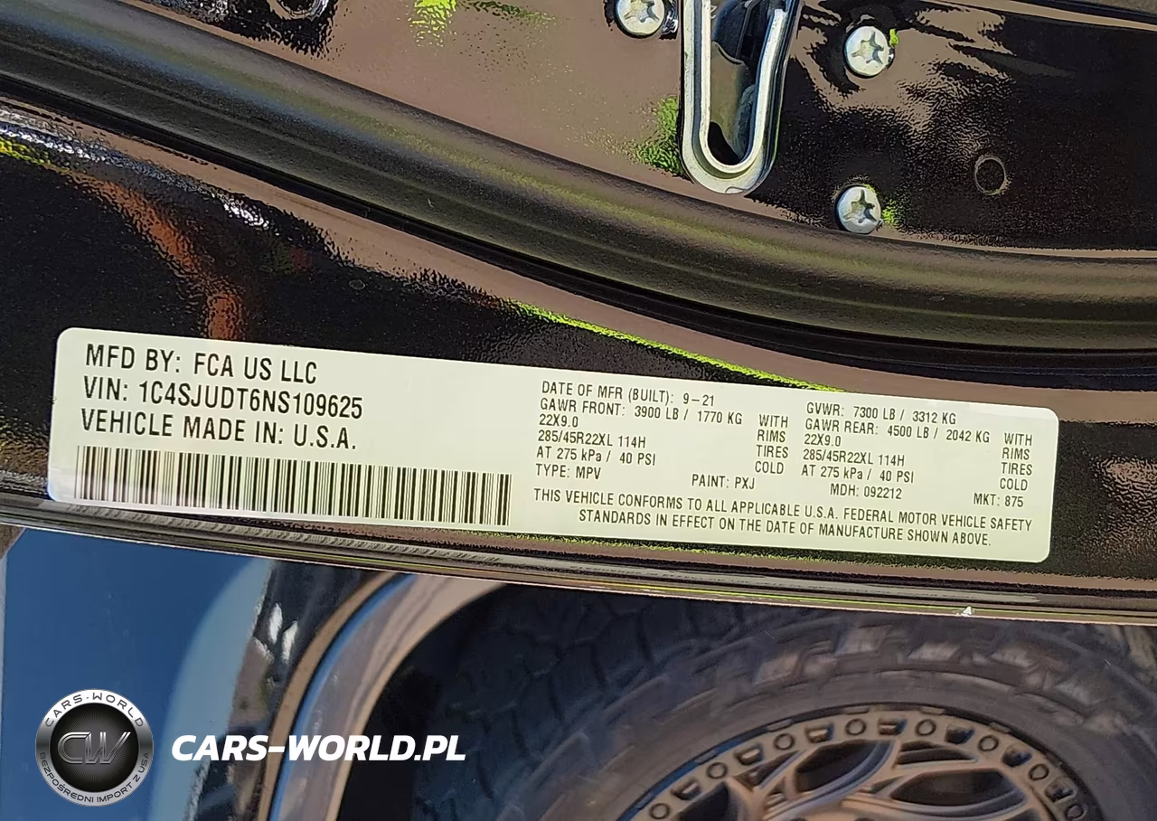 2022 Jeep Wagoneer Series Iii 4X2 VIN:1C4SJUDT6NS109625 - 9