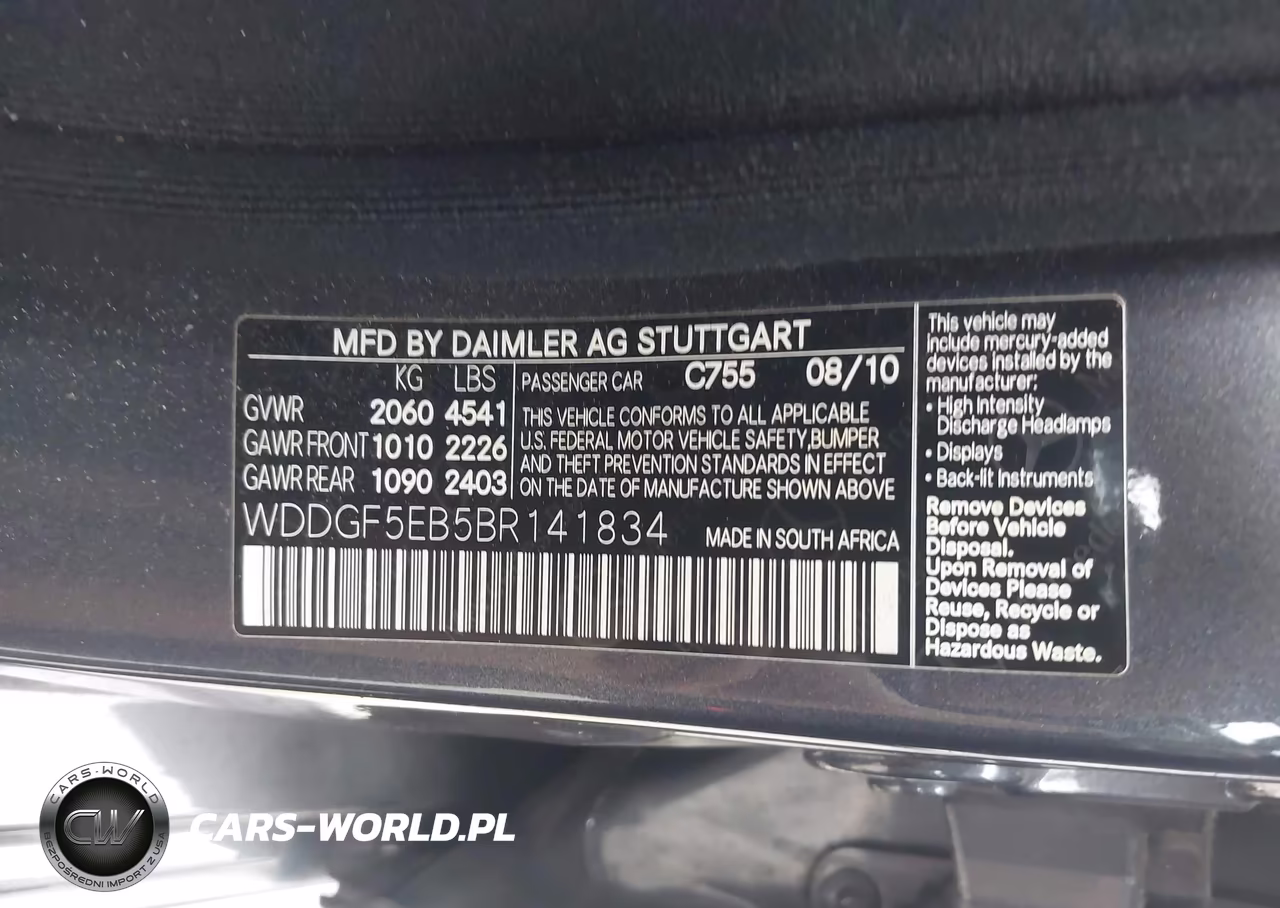 2011 Mercedes-Benz C 300 Sport VIN:WDDGF5EB5BR141834 - 9