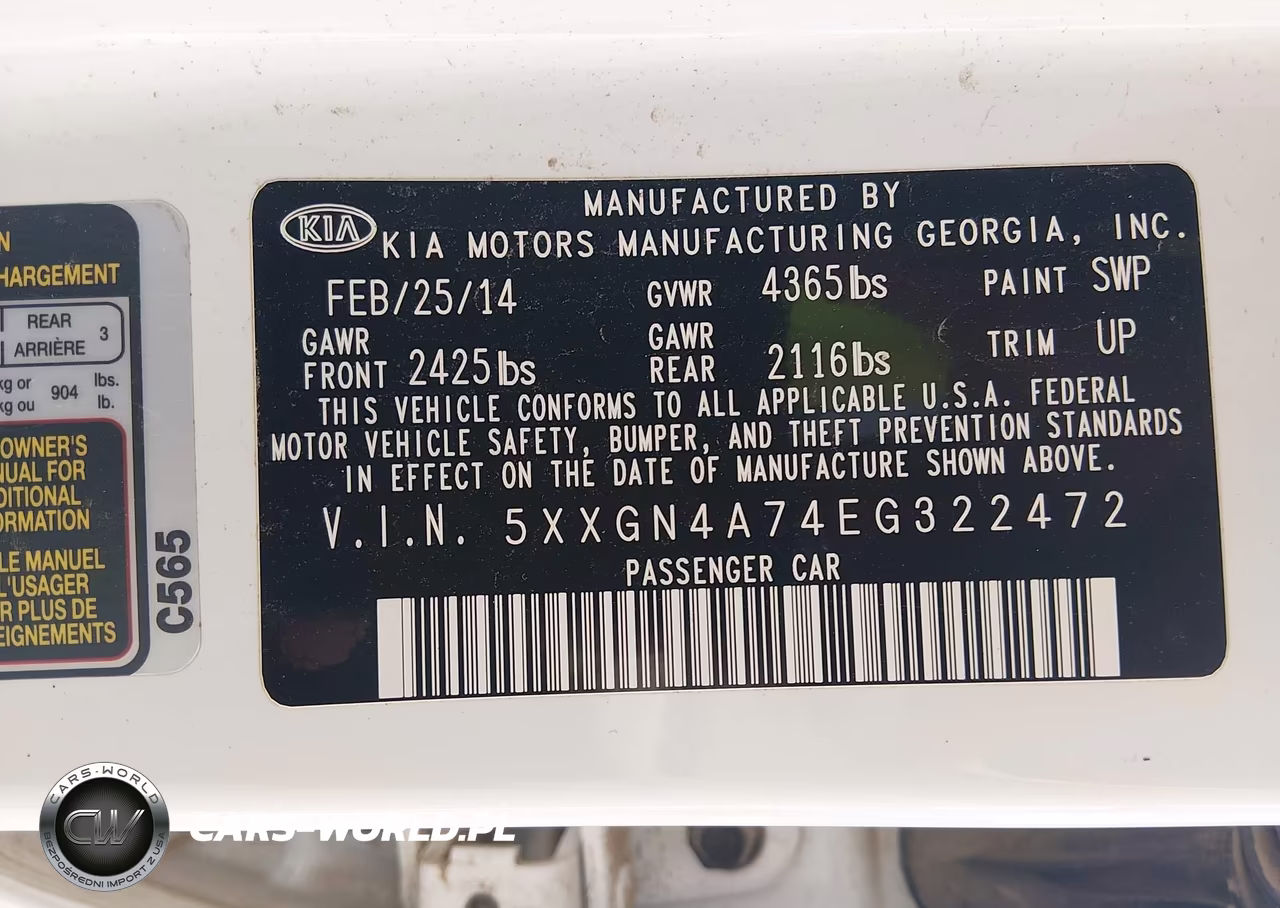 2014 Kia Optima Ex VIN:5XXGN4A74EG322472 - 9
