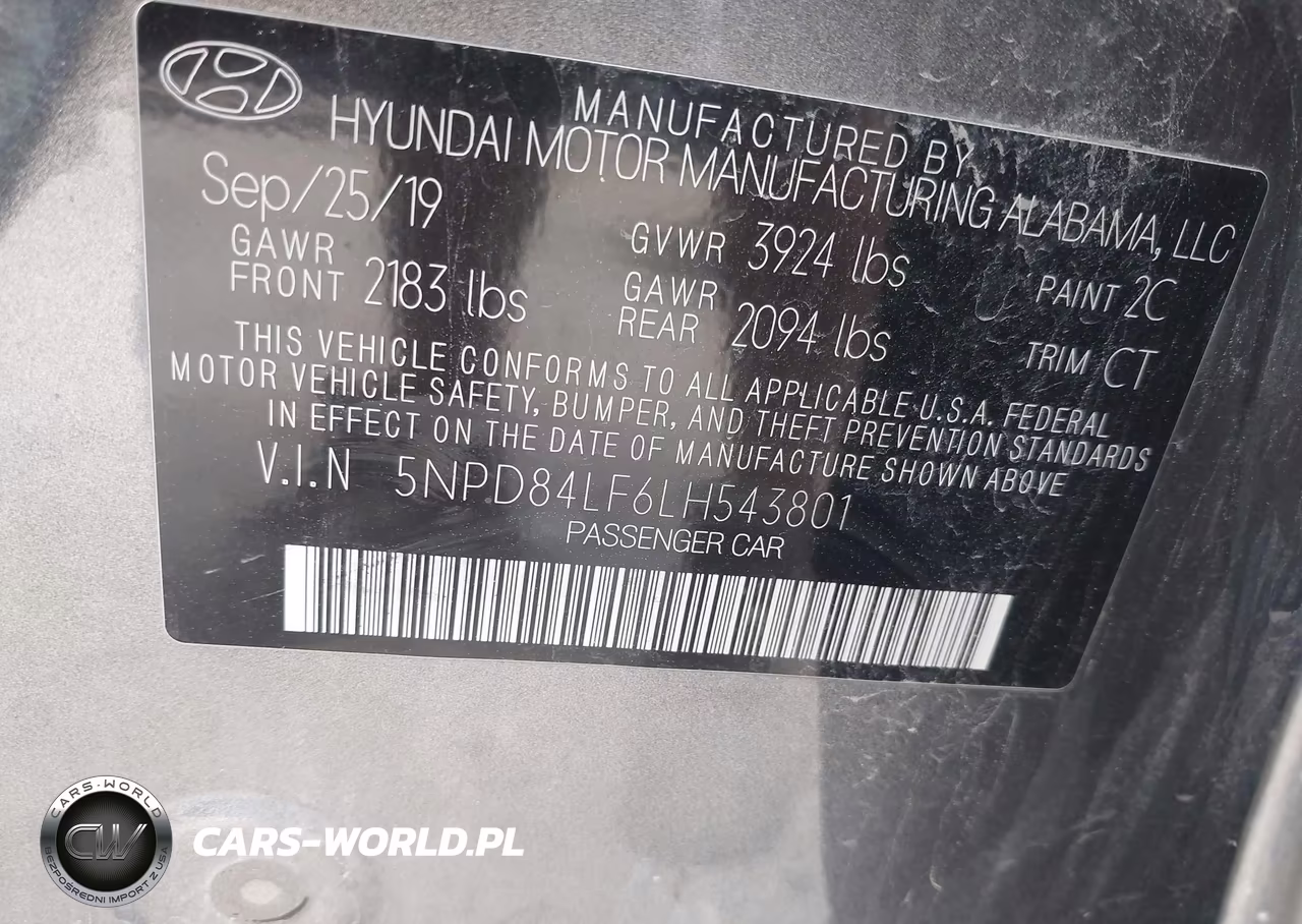 2020 Hyundai Elantra Sel VIN:5NPD84LF6LH543801 - 9