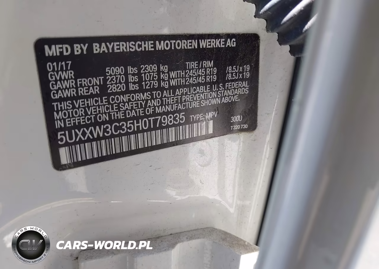 2017 BMW X4 xDrive28I VIN:5UXXW3C35H0T79835 - 9