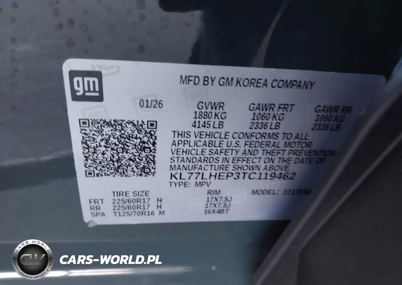 2026 Chevrolet Trax Fwd Lt VIN:KL77LHEP3TC119462 - 9