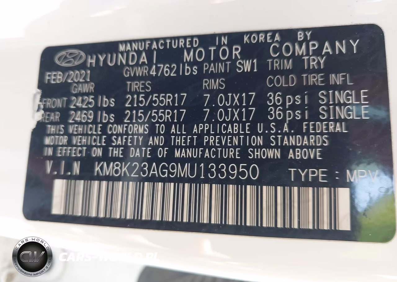 2021 Hyundai Kona Electric Sel VIN:KM8K23AG9MU133950 - 9