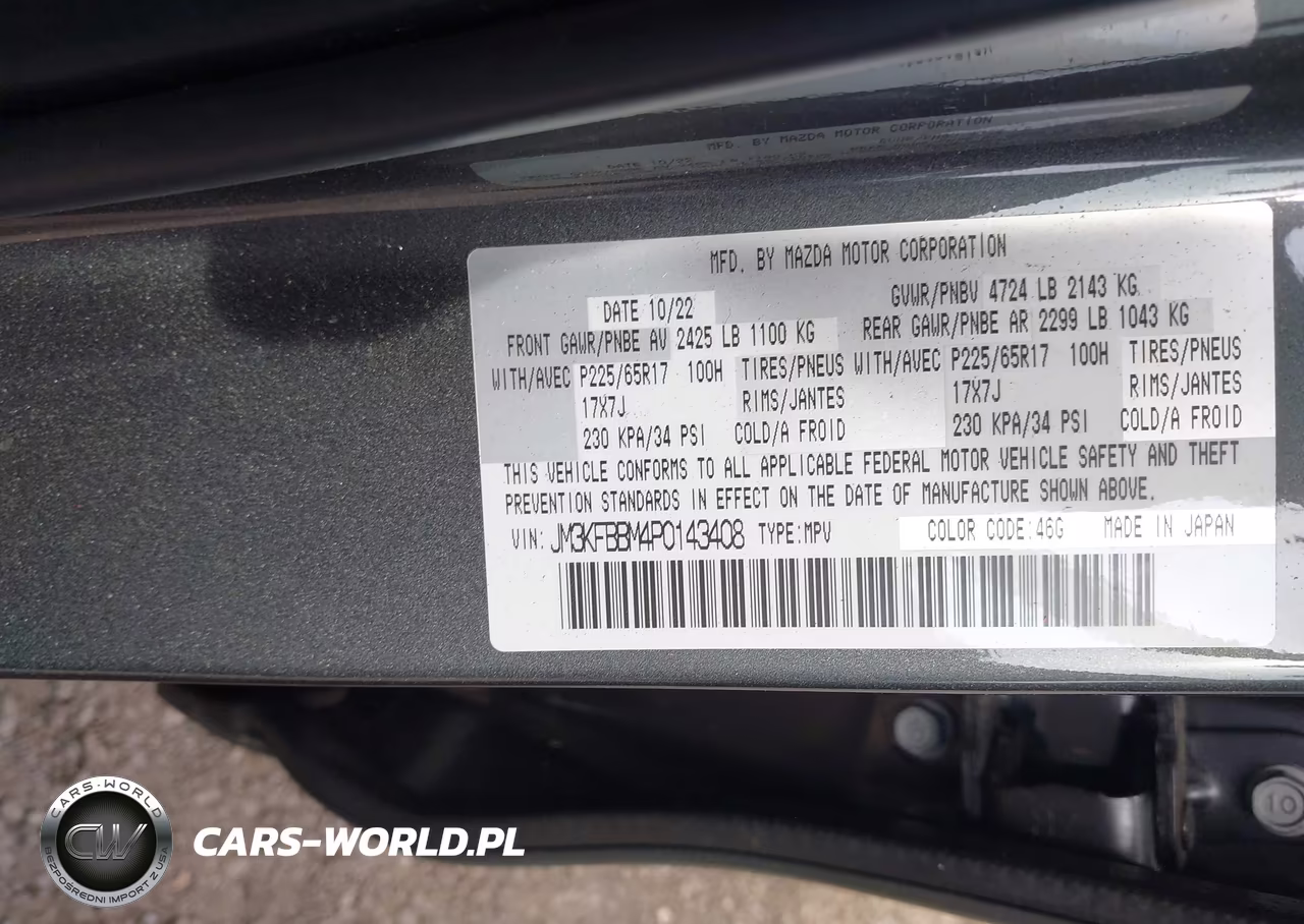 2023 Mazda Cx-5 2.5 S Select VIN:JM3KFBBM4P0143408 - 9