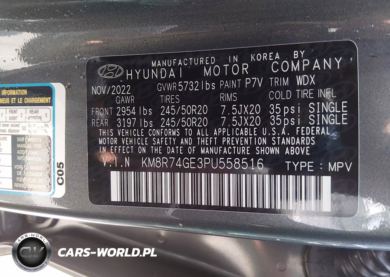 2023 Hyundai Palisade Calligraphy VIN:KM8R74GE3PU558516 - 9