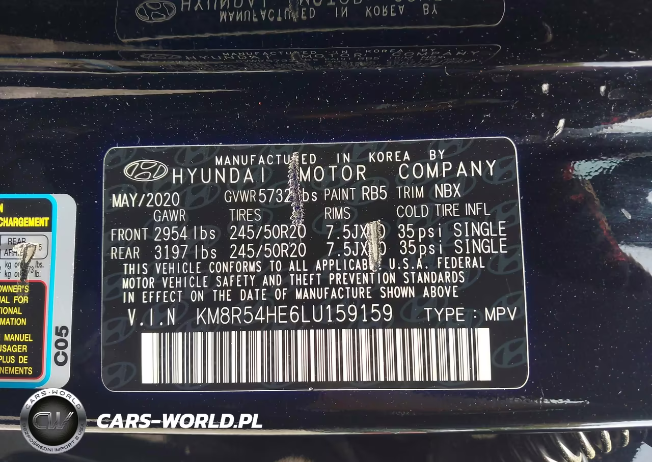 2020 Hyundai Palisade Limited VIN:KM8R54HE6LU159159 - 9