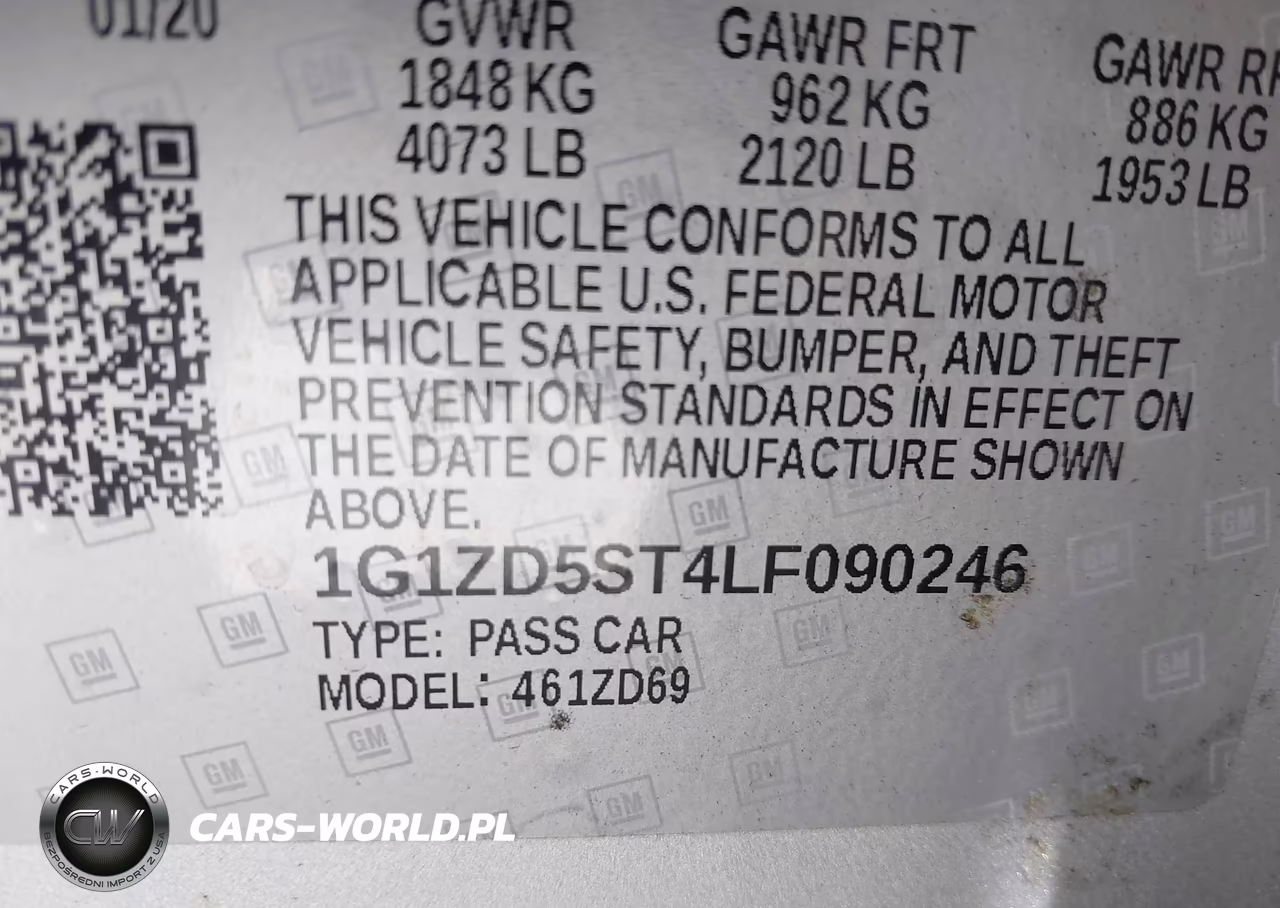 2020 Chevrolet Malibu Fwd Lt VIN:1G1ZD5ST4LF090246 - 9