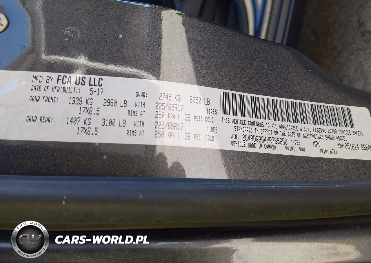 2017 Dodge Grand Caravan Se VIN:2C4RDGBG4HR765650 - 9