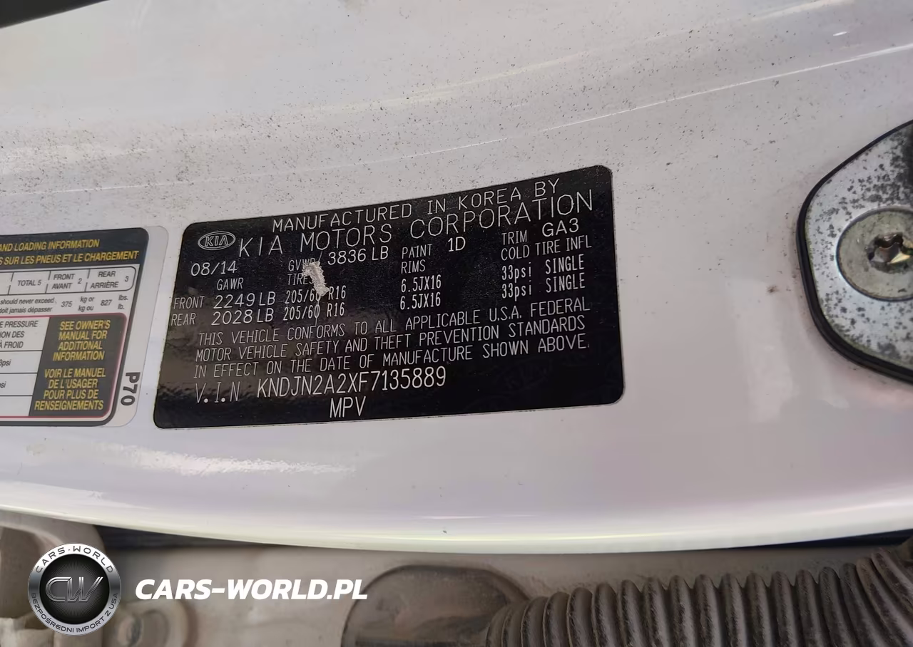 2015 Kia Soul VIN:KNDJN2A2XF7135889 - 9
