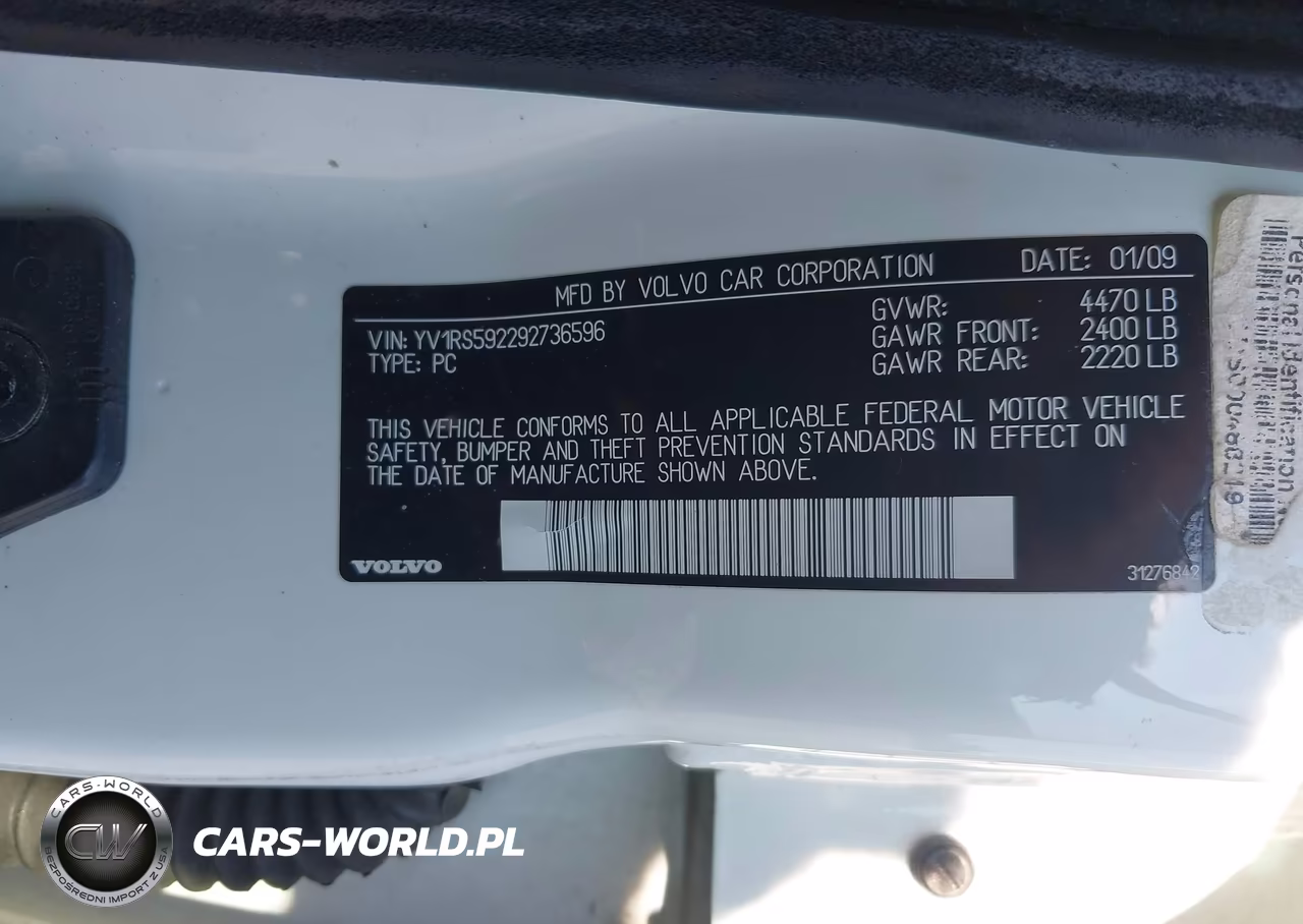 2009 Volvo S60 2.5T-2.5T Special Edition VIN:YV1RS592292736596 - 9