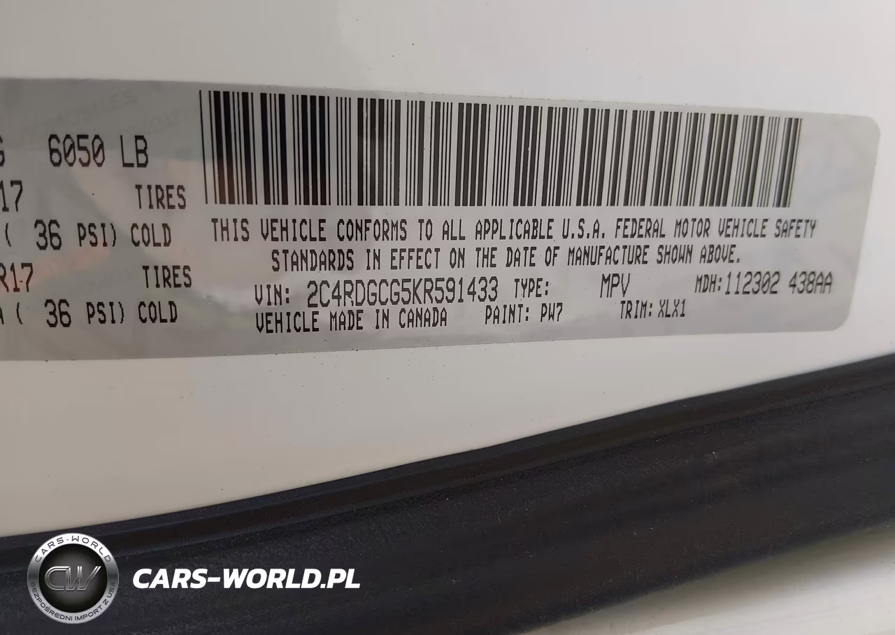 2019 Dodge Grand Caravan Sxt VIN:2C4RDGCG5KR591433 - 9