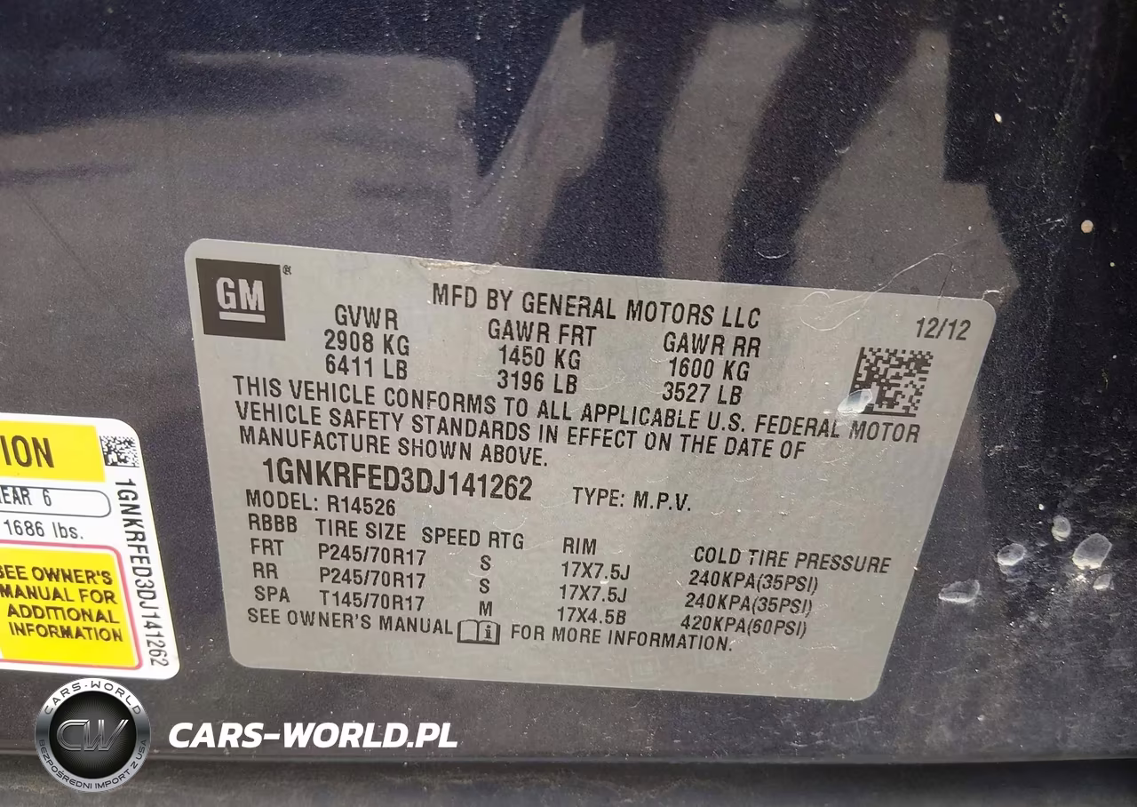 2013 Chevrolet Traverse Ls VIN:1GNKRFED3DJ141262 - 9