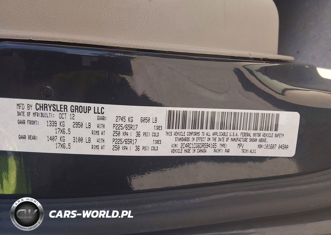 2013 Chrysler Town & Country Touring-L VIN:2C4RC1CG6DR594165 - 8