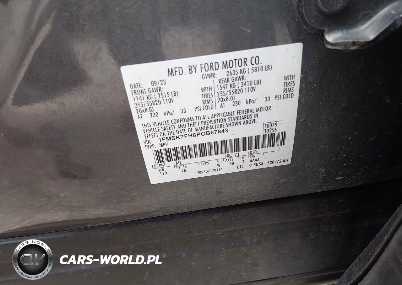 2023 Ford Explorer Limited VIN:1FMSK7FH8PGB67843 - 9