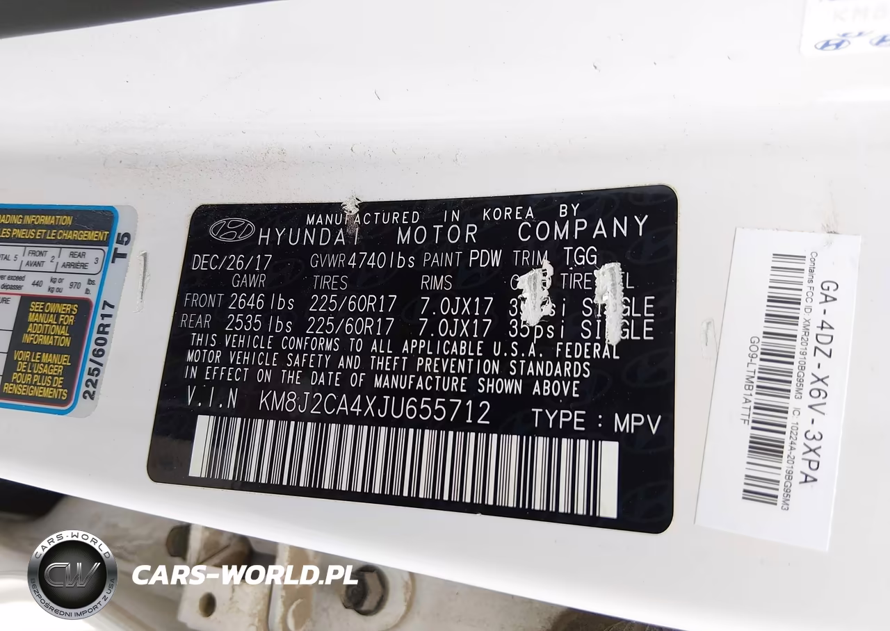 2018 Hyundai Tucson Se VIN:KM8J2CA4XJU655712 - 9