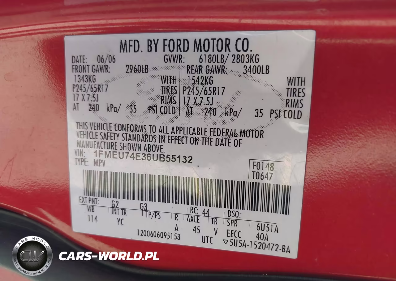 2006 Ford Explorer Eddie Bauer VIN:1FMEU74E36UB55132 - 9