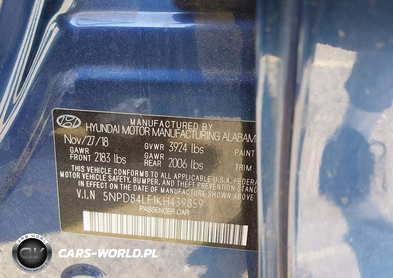 2019 Hyundai Elantra Sel VIN:5NPD84LF1KH439859 - 9