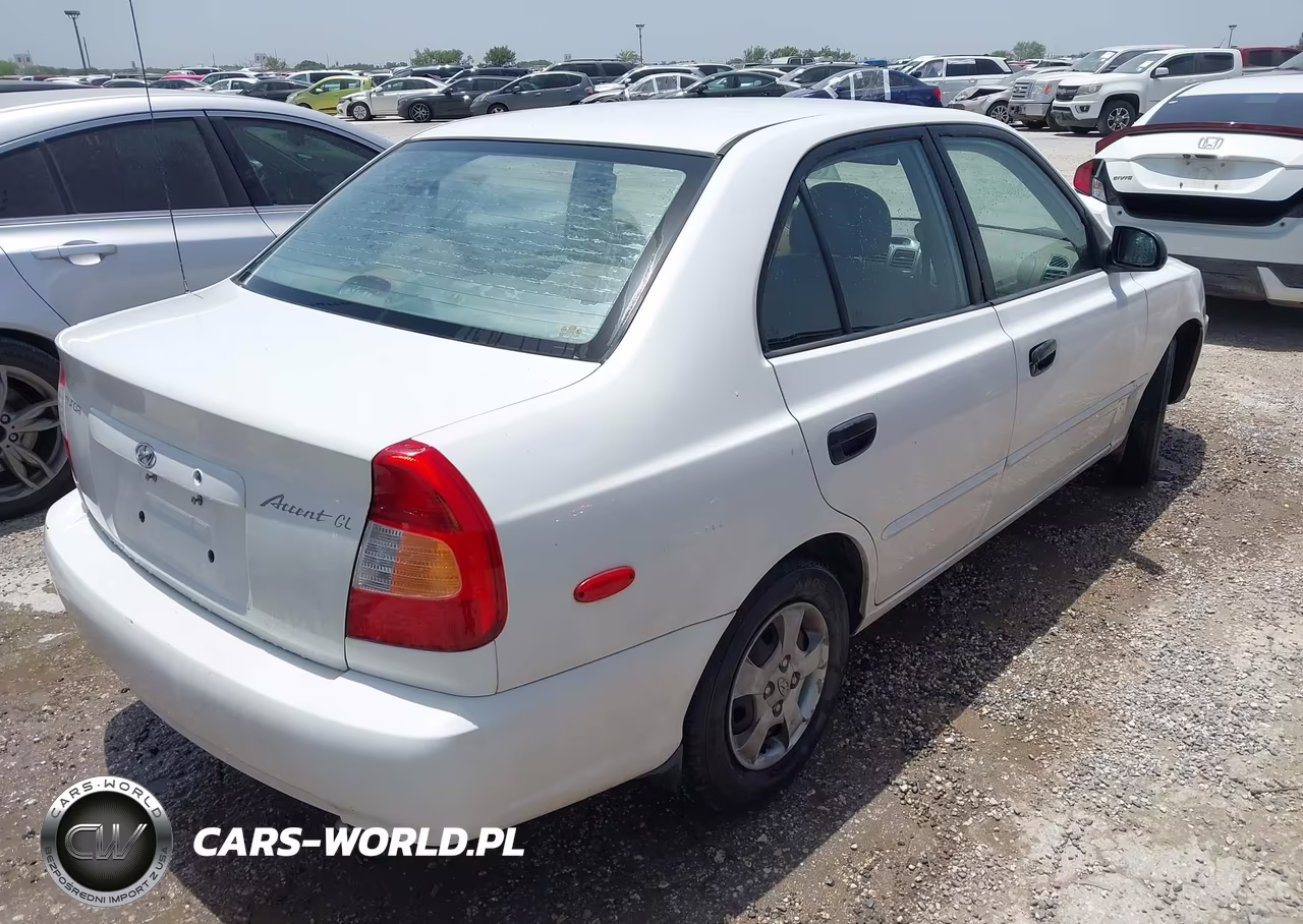 2000 Hyundai Accent Gl VIN:KMHCG45G4YU081011 - 4
