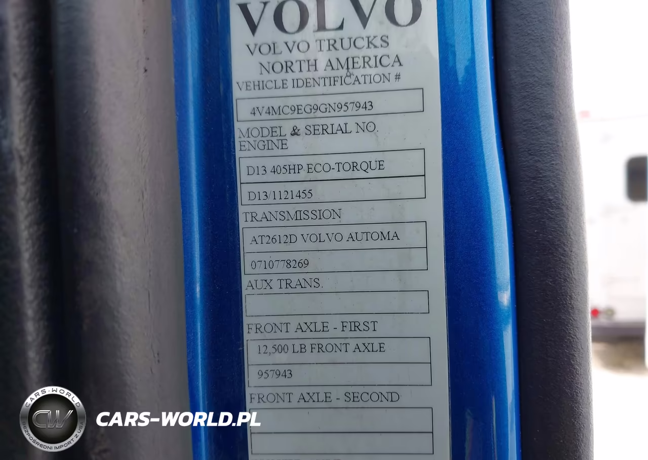 2016 Volvo Vn Vnm VIN:4V4MC9EG9GN957943 - 8