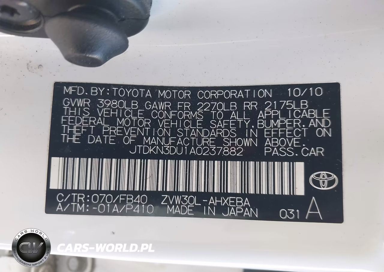 2010 Toyota Prius Iii VIN:JTDKN3DU1A0237882 - 9