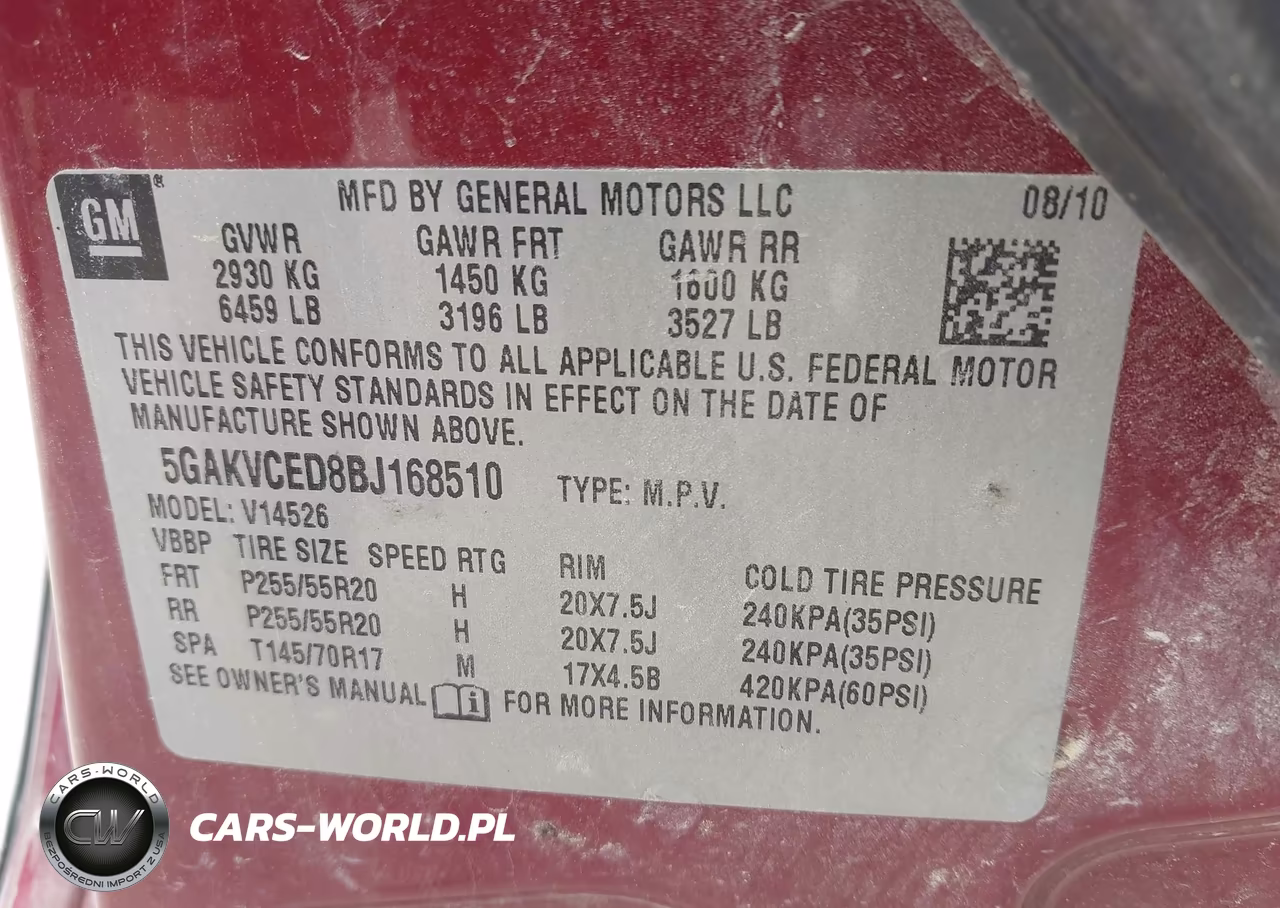 2011 Buick Enclave 2Xl VIN:5GAKVCED8BJ168510 - 9