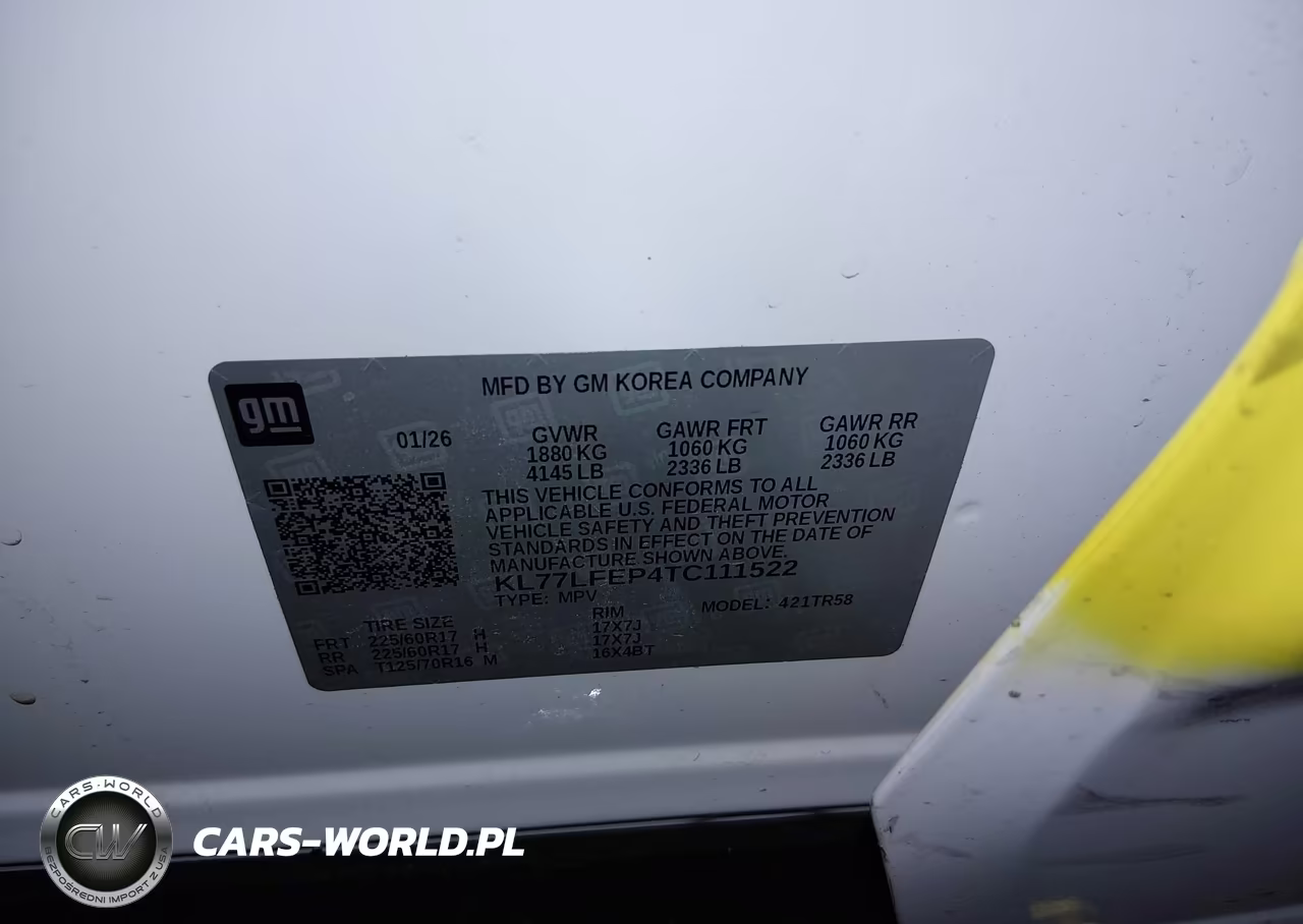 2026 Chevrolet Trax Fwd Ls VIN:KL77LFEP4TC111522 - 9