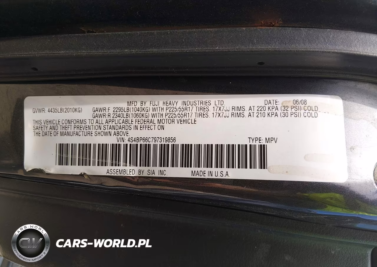 2009 Subaru Outback 2.5I Limited VIN:4S4BP66C797319856 - 9