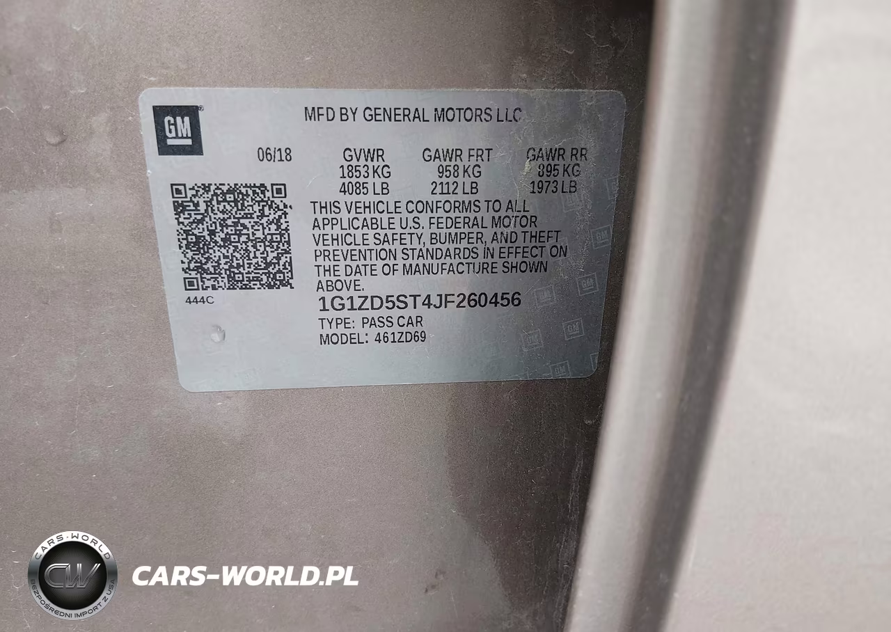 2018 Chevrolet Malibu Lt VIN:1G1ZD5ST4JF260456 - 9