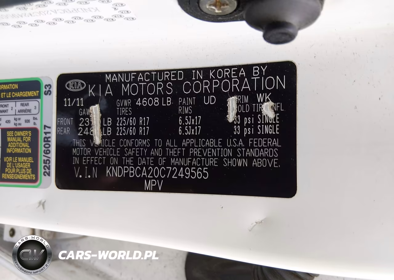 2012 Kia Sportage Lx VIN:KNDPBCA20C7249565 - 9