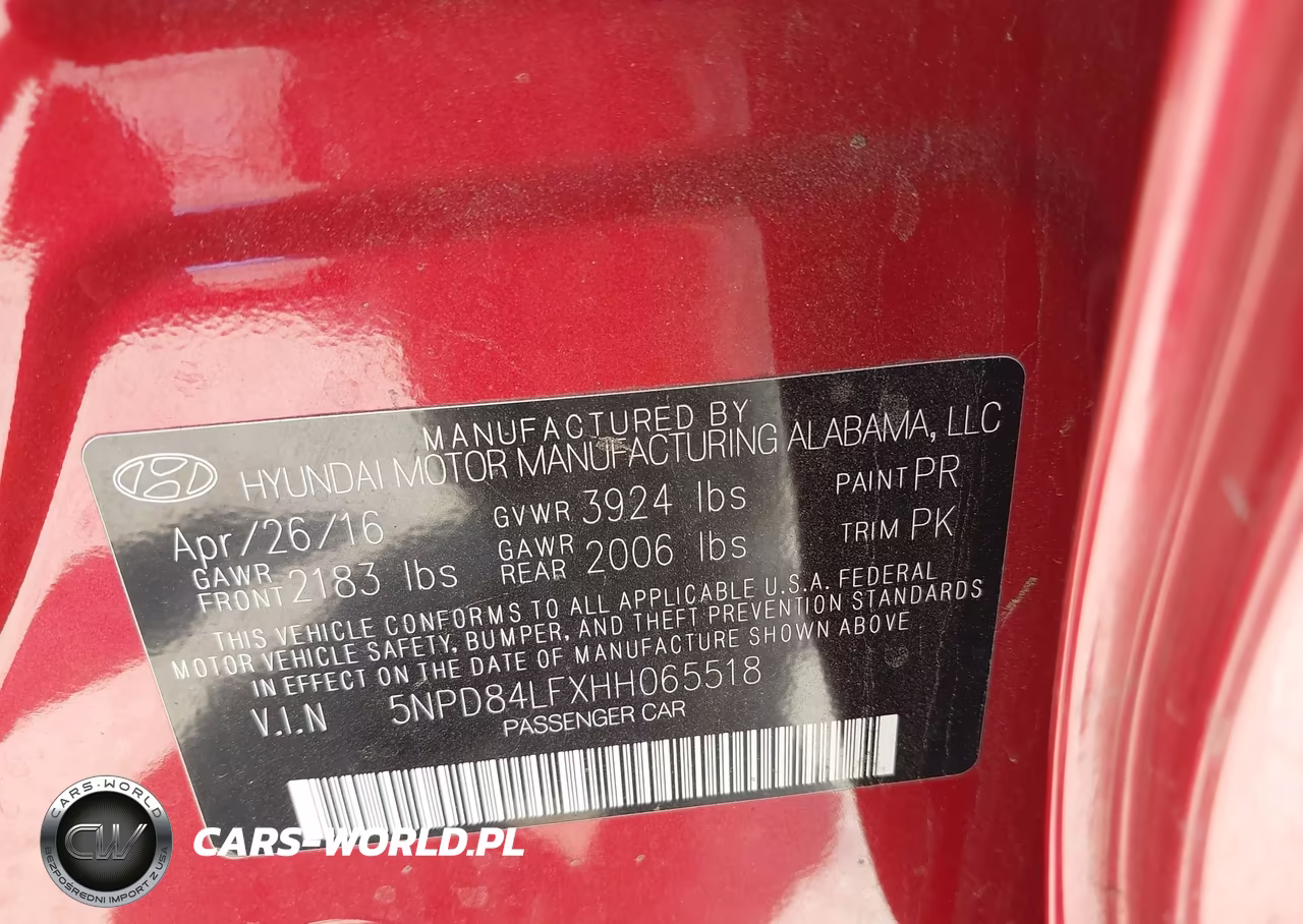 2017 Hyundai Elantra Se VIN:5NPD84LFXHH065518 - 9