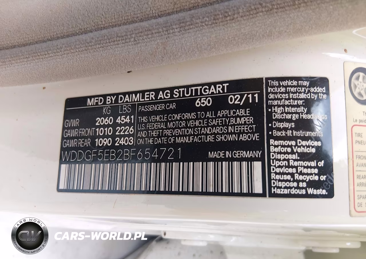 2011 Mercedes-Benz C 300 Luxury-Sport VIN:WDDGF5EB2BF654721 - 9