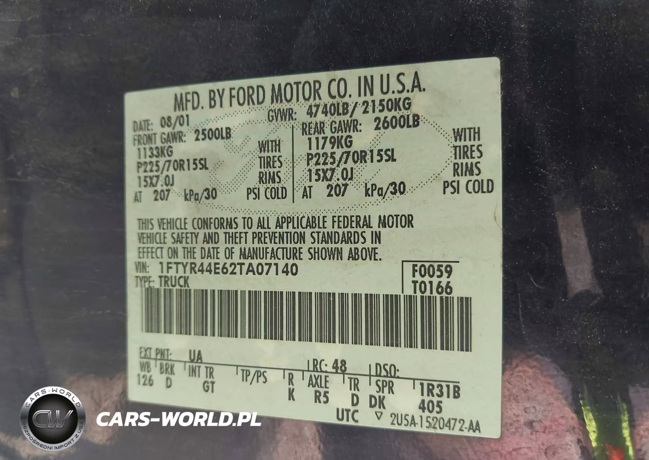 2002 Ford Ranger Xlt VIN:1FTYR44E62TA07140 - 9