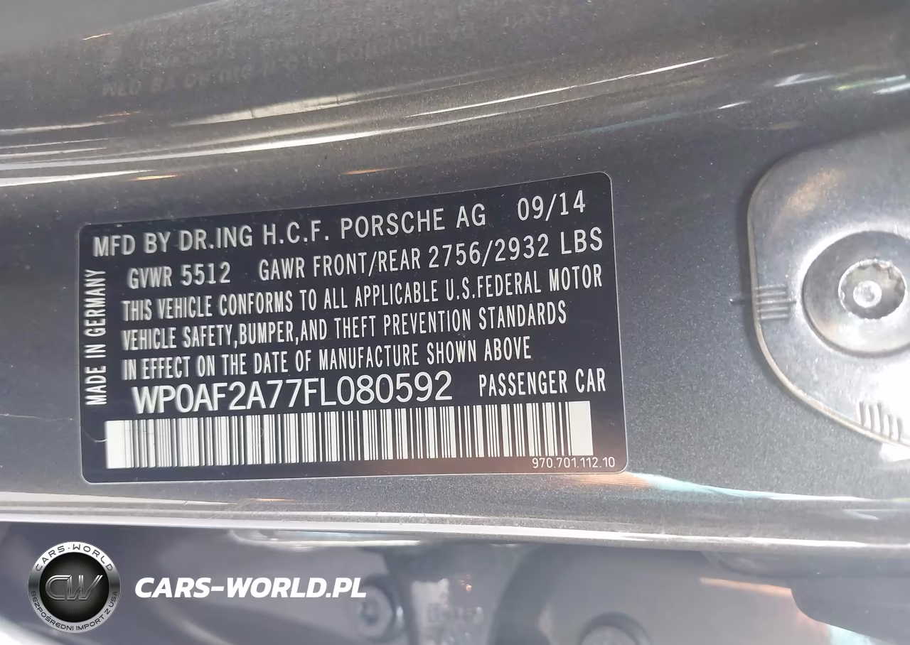 2015 Porsche Panamera Gts VIN:WP0AF2A77FL080592 - 9