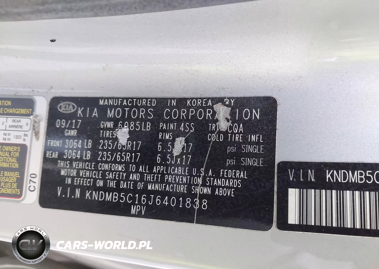 2018 Kia Sedona Lx VIN:KNDMB5C16J6401838 - 9