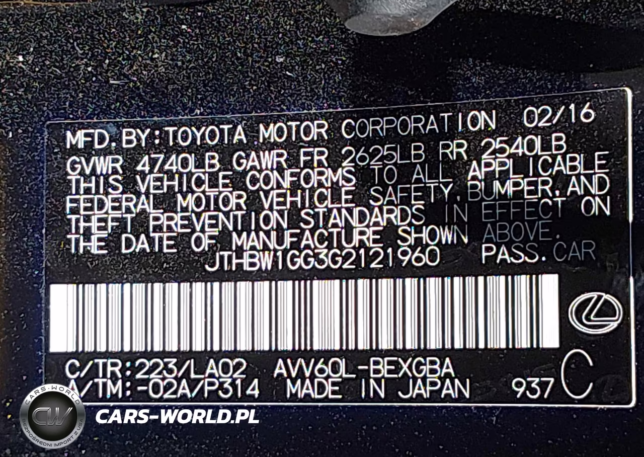2016 Lexus Es 300H VIN:JTHBW1GG3G2121960 - 9