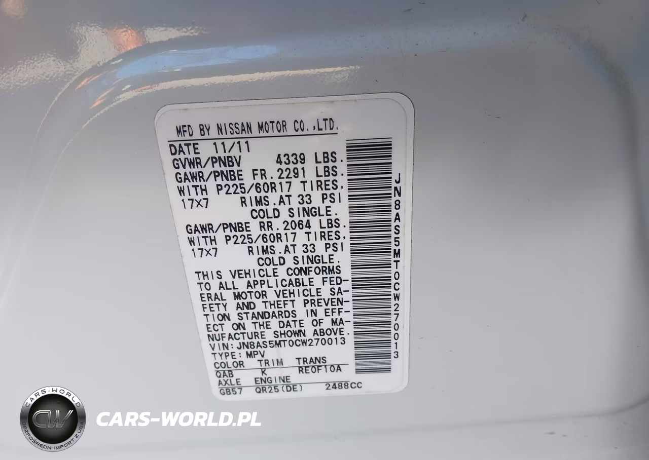 2012 Nissan Rogue Sv VIN:JN8AS5MT0CW270013 - 9